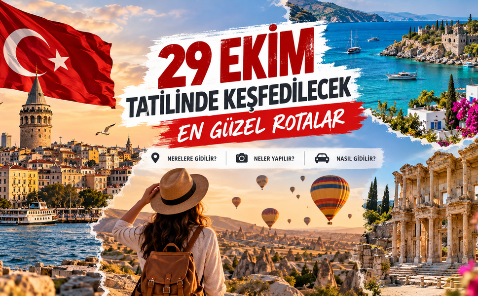 29 Ekim Tatilinde Nereye Gidilir? İşte 4 Günlük Tatil İçin Türkiye'nin En Güzel 7 Bölgesinden Gezi Rotaları!