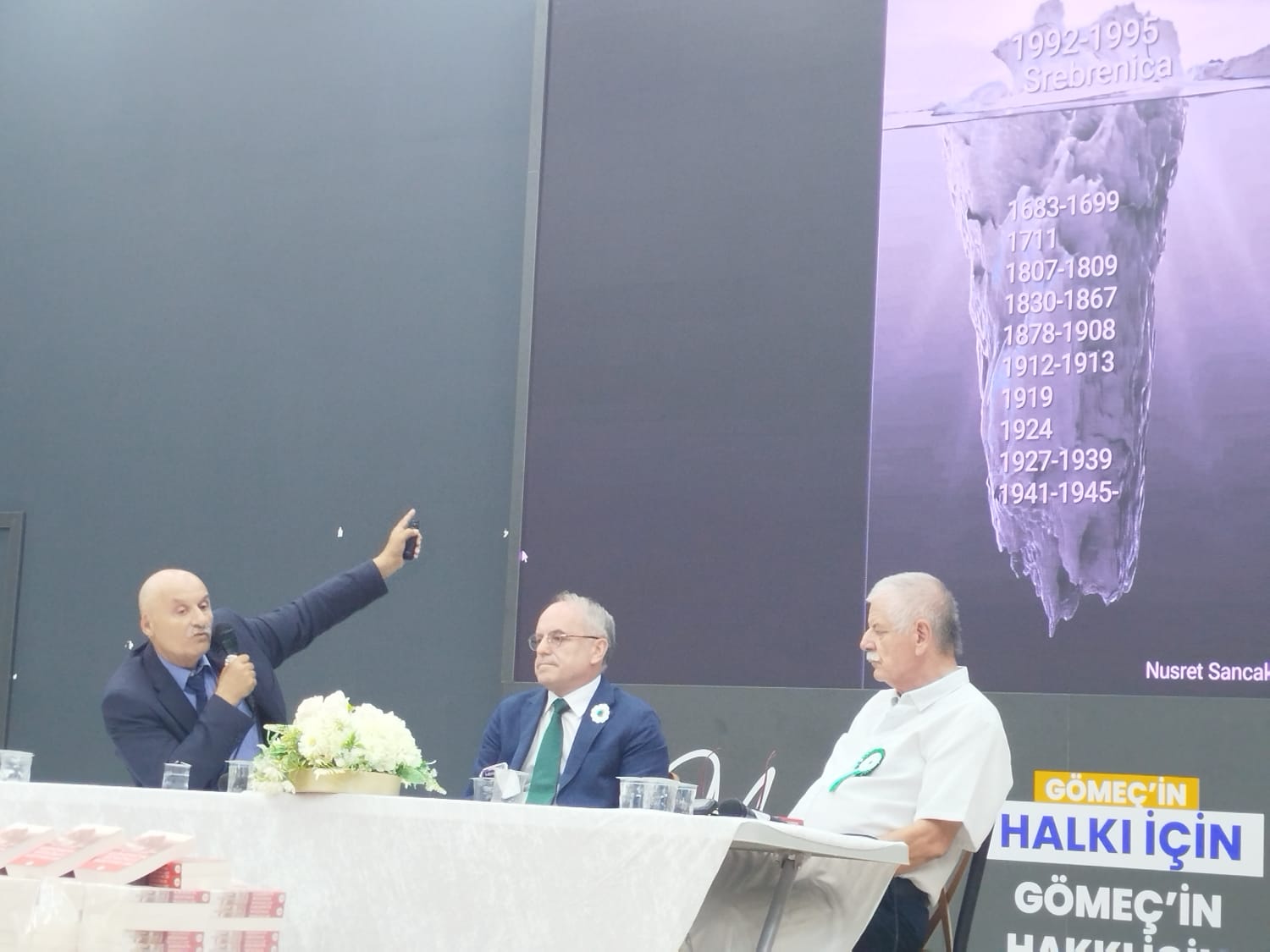 Gömeç'te Srebreni̇tsa Soykirimi Aniti Açildi Ve Konferans Düzenlendi̇ 14 Nusret Sancakli