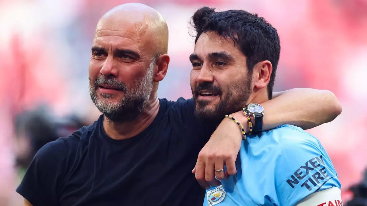 Ilkay Gundogan Pep Guardiola