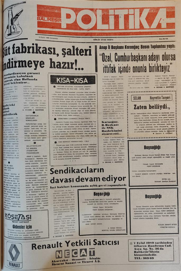 13 Eyl 89 Çrs (Custom)