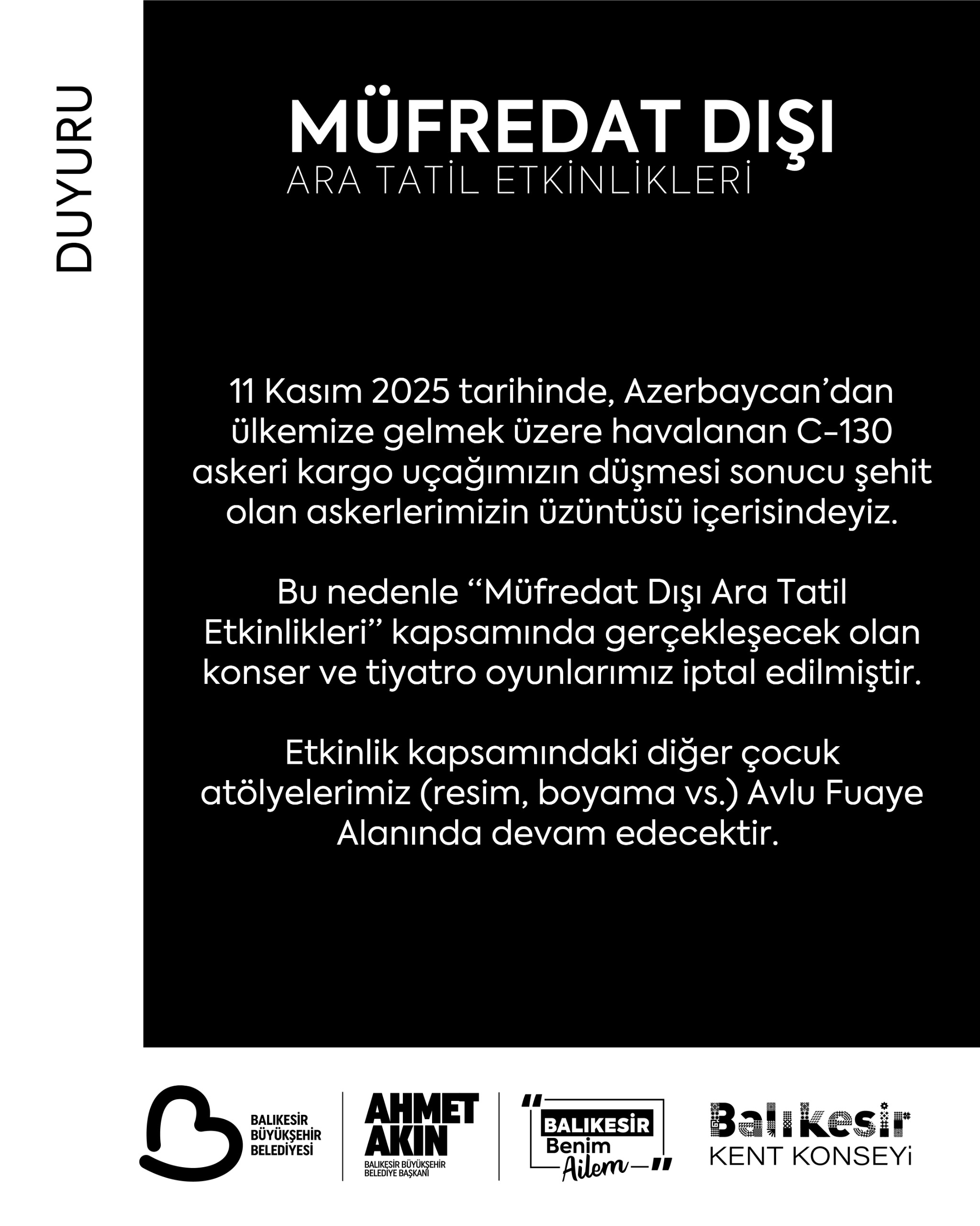 Müfredat Dışı Ara Tatil Etkinlikleri