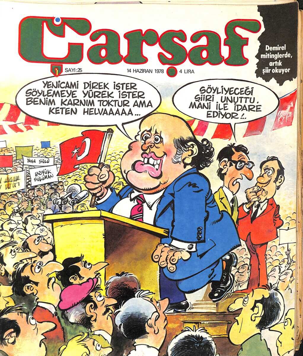 Carsaf Mizah Dergisi 14 Haziran 1978 Sayi25 Ndr96607 Mizah Karikatur Gokcekoleksiyon 803782 31 B