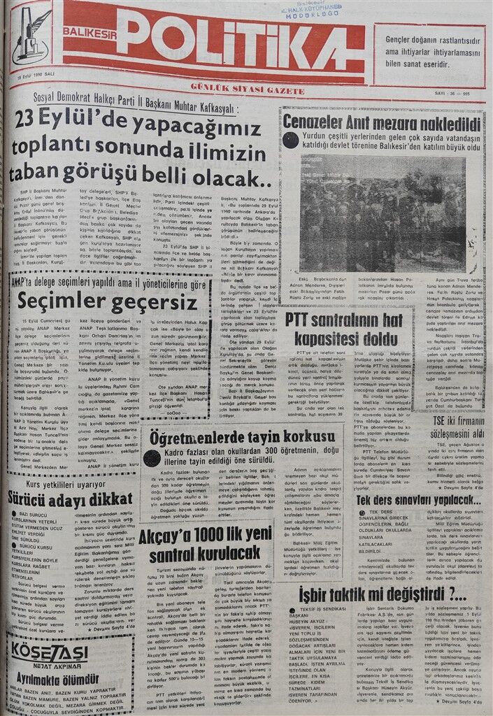18 Eyl 90 Sali (Custom)