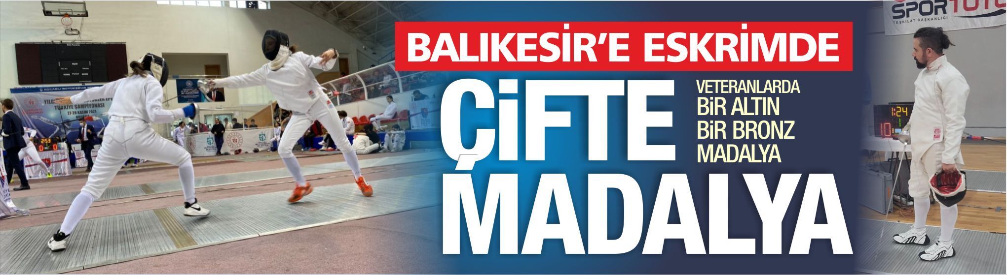 Balıkesir’e eskrimde çifte madalya
