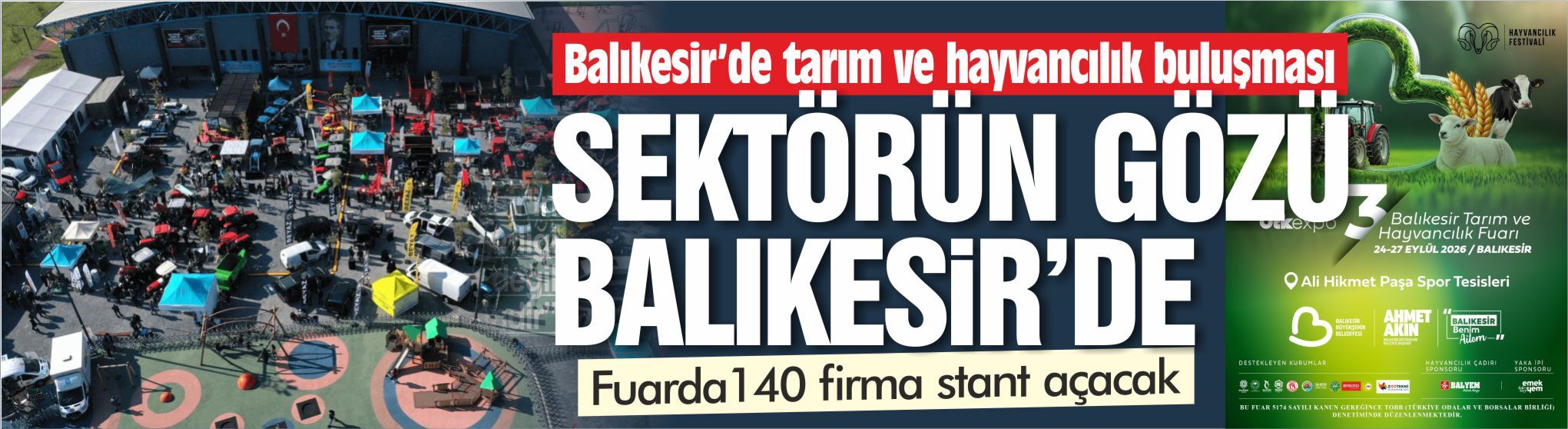 Balıkesir’de tarım ve hayvancılık buluşması: 140 firma fuarda