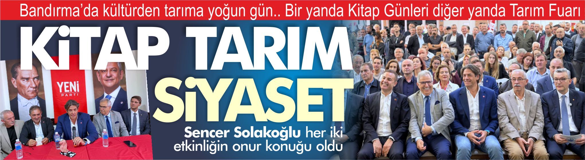 Bandırma’da kültürden tarıma yoğun gün.. Bir yanda Kitap Günleri diğer yanda Tarım Fuarı