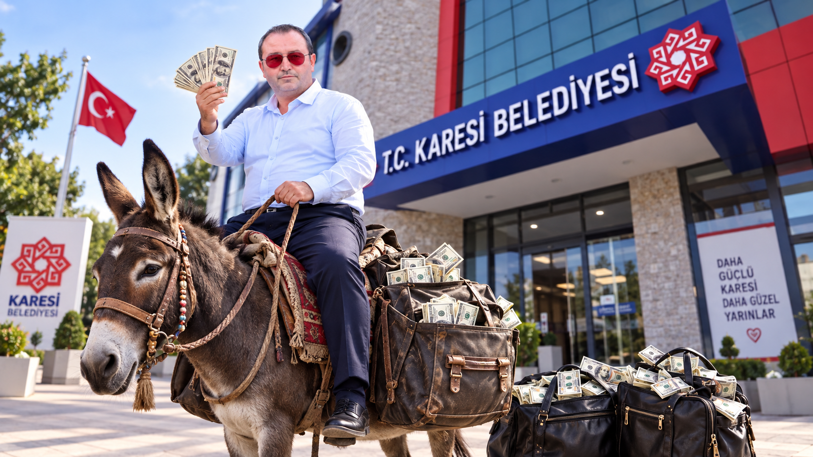 Balıkesir Bunu Konuşacak! İzzet Tığlı’dan Sıra Dışı Ağalık Bedeli Protestosu! Parayı Belediyeye Katırla Getirecek