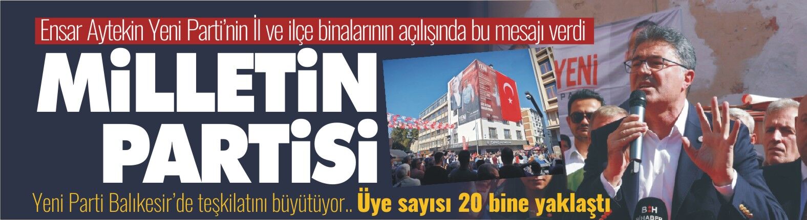 Ensar Aytekin’den Balıkesir’de “milletin partisi” vurgusu