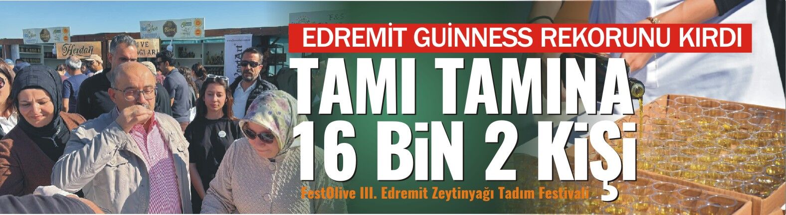 Edremit Başardı! 16 Bin 2 Kişiyle Guinness Dünya Rekoru Kırıldı