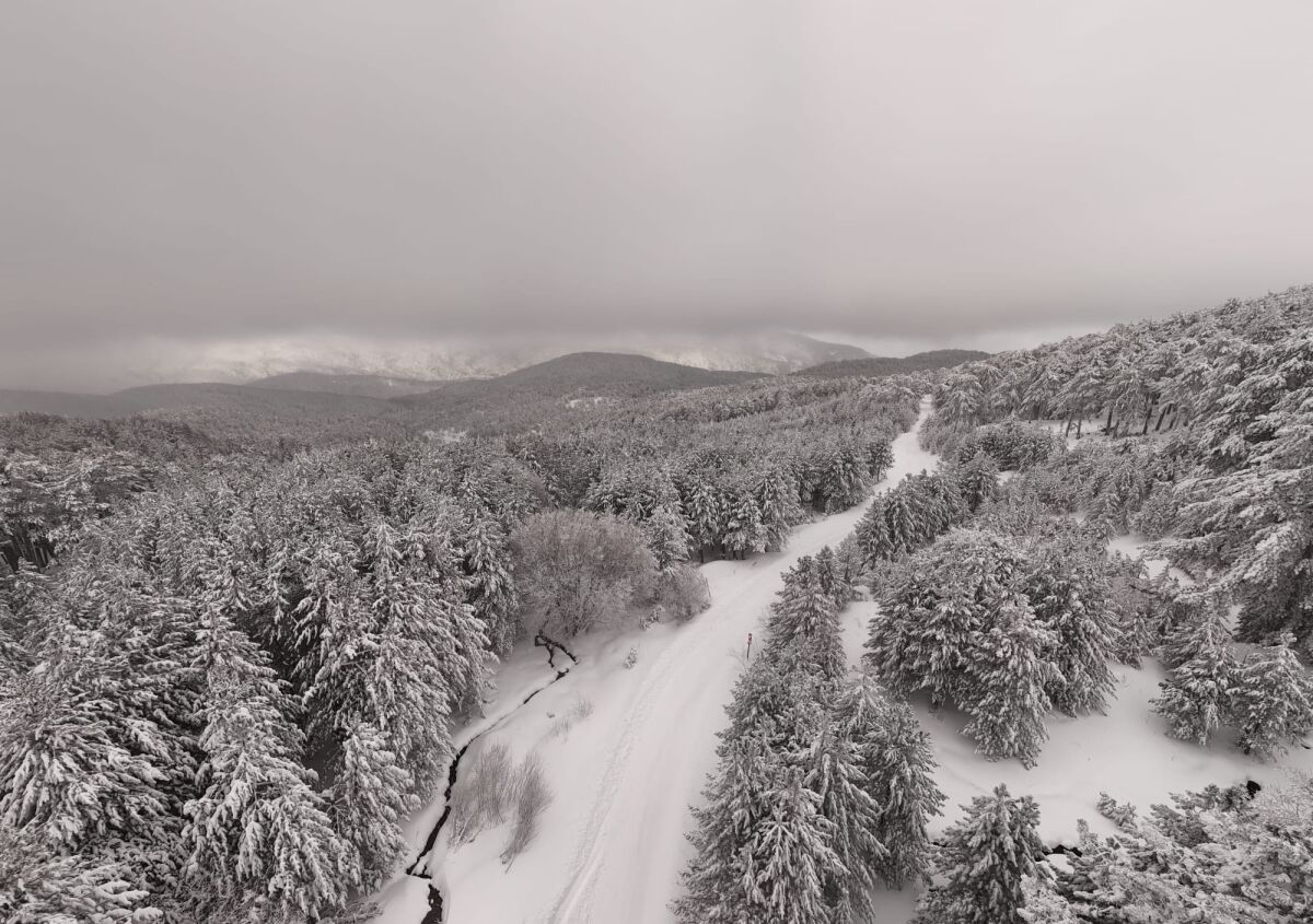 Kazdağları'ndan kar manzaraları