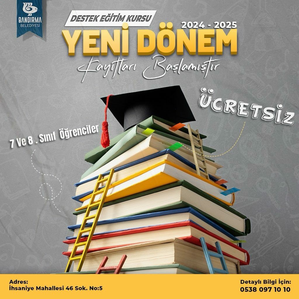 Bandırma Belediyesi, öğrencilere verdiği destek programlarını aralıksız bir şekilde sürdürüyor.