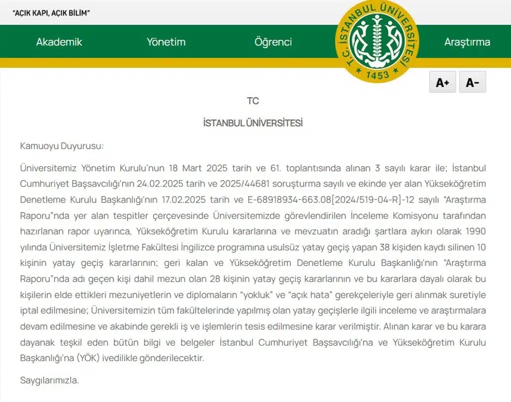  Son Dakika: Ekrem İmamoğlu'nun Diploması İptal Edildi!