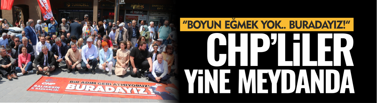 CHP'liler Özgür Özel'e saldırıyı protesto etti