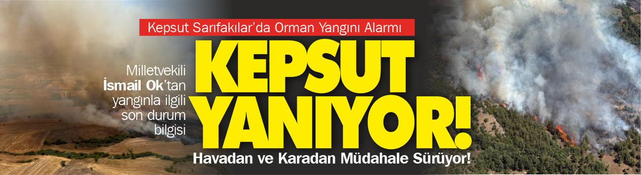 Kepsut’ta Orman Yangını Alarmı: Havadan ve Karadan Müdahale Sürüyor!