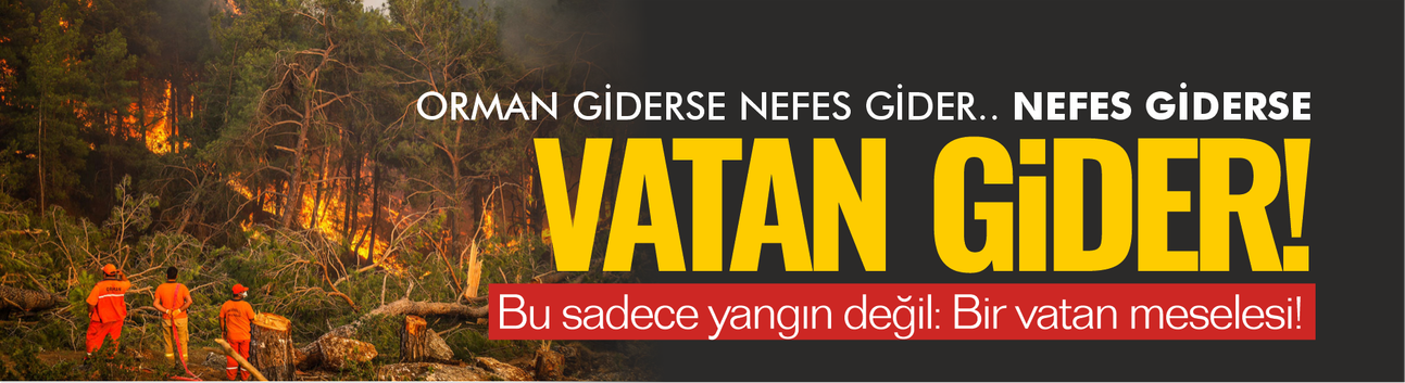 Orman giderse nefes gider! Nefes giderse vatan gider!