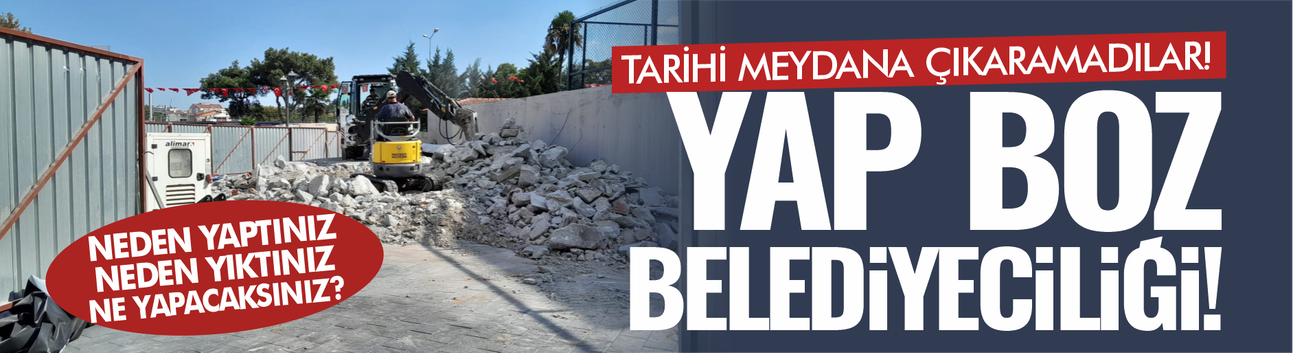 Yap-Boz Belediyeciliği! Meydan Düzenlemesi Bir Türlü Bitmiyor...