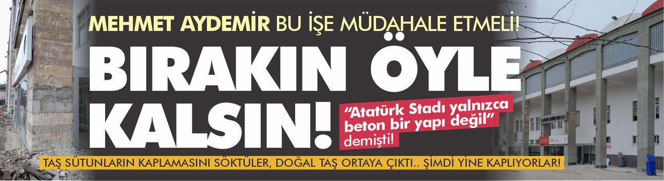 "Bu stadyum yalnızca beton değil" demişti... Mehmet Aydemir bu onarım işine müdahale etmeli!