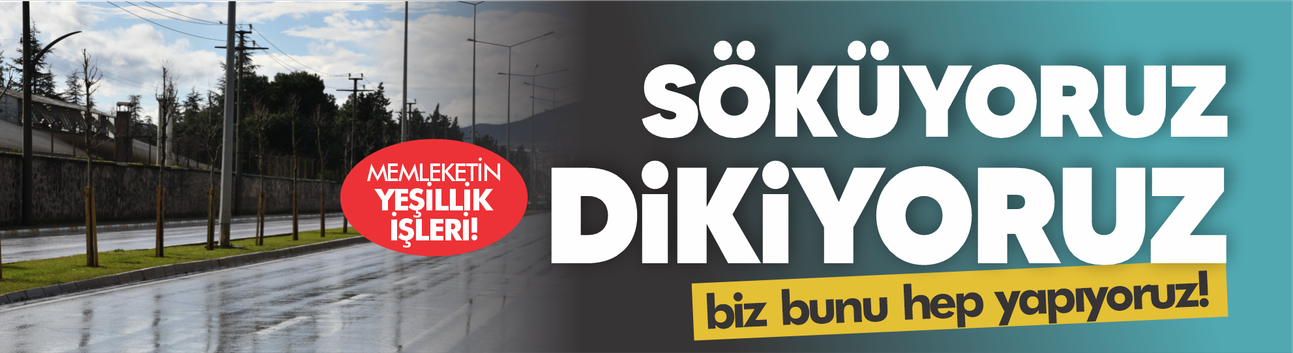 Memleketimin ‘yeşillik’ işlerine dair...