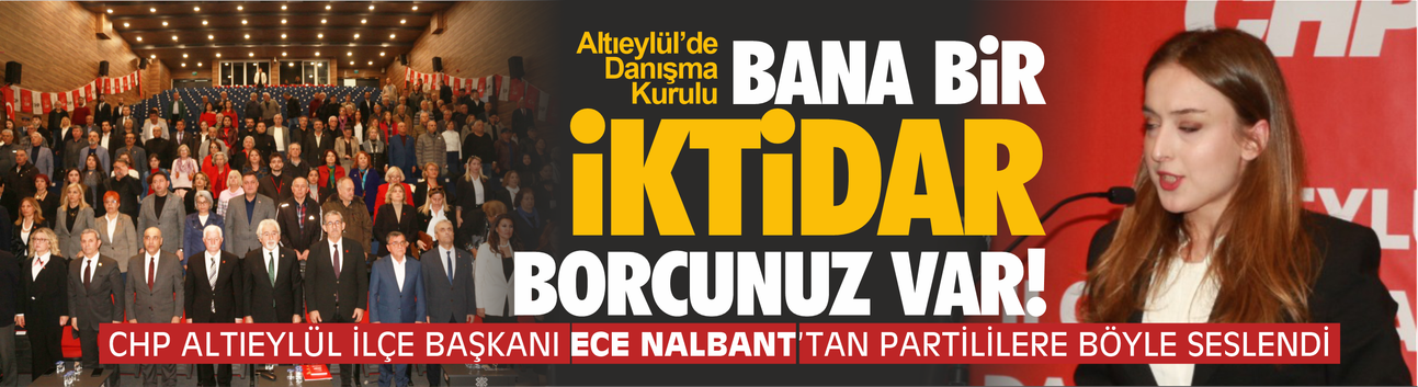 "Bana  bir iktidar borcunuz var!"