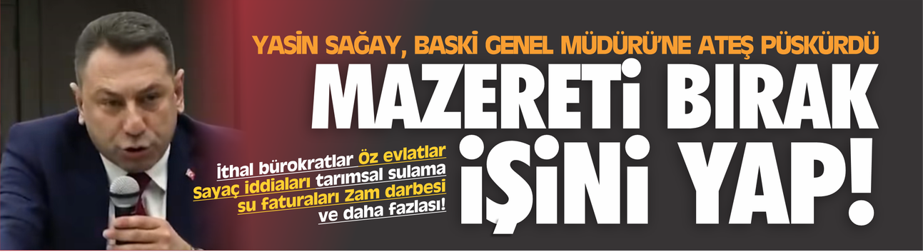 Yasin Sağay'dan BASKİ Genel Müdürü'nün sözlerine sert karşılık