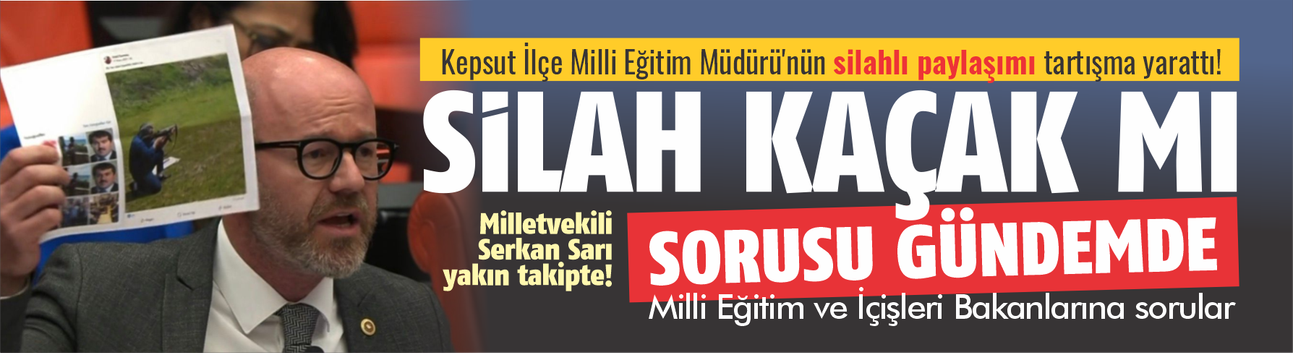 Kepsut İlçe Milli Eğitim Müdürü'nün silahlı paylaşımı tartışma yarattı! Silah kaçak mı sorusu gündemde