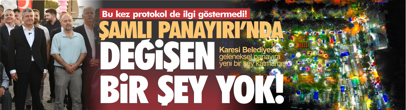 Şamlı Panayırı'nda değişen bir yok!