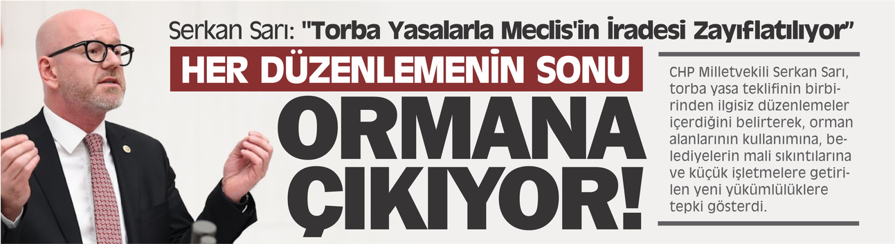 Serkan Sarı: "Torba Yasalarla Meclis'in İradesi Zayıflatılıyor"