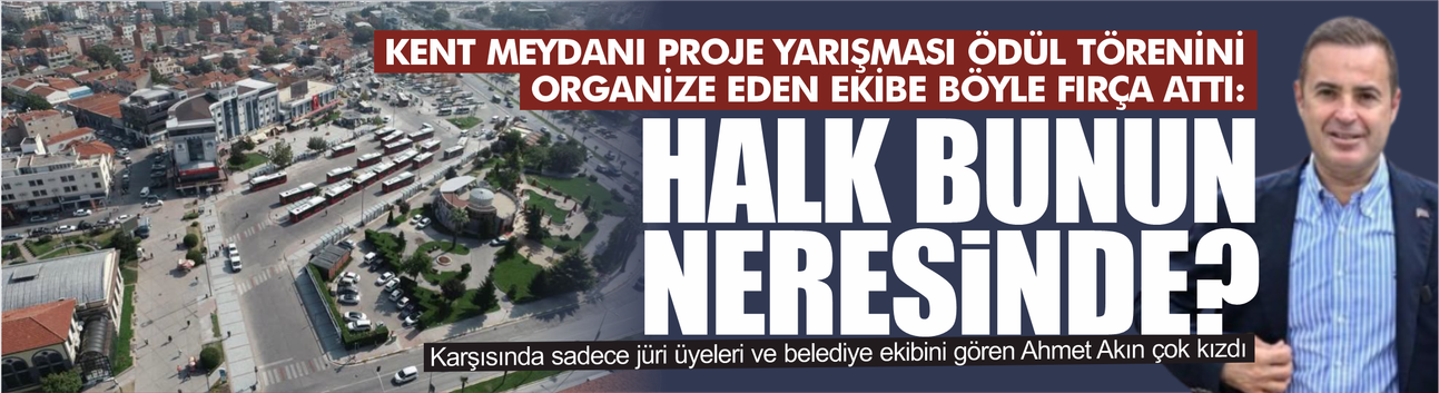 Ahmet Akın'dan Kent Meydanı Kolokyumunda Dikkat Çeken Tepki: "Bu Tören Halkla Birlikte Yapılmalıydı"