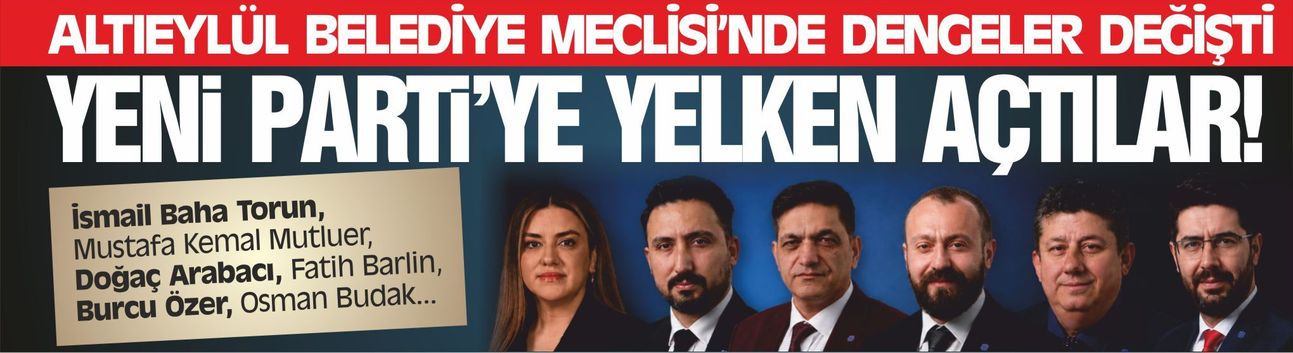Altıeylül Belediye Meclisi'nde istifa! 6 Meclis üyesi CHP'den istifa etti...
