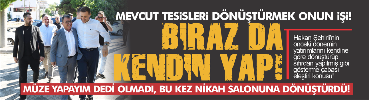 Sabri Uğur Parkı yine gündemde! Müze yapamadı, nikah salonu olarak dönüştürdü!