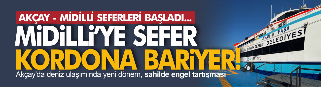 Akçay - Midilli arasında ilk sefer yapıldı!