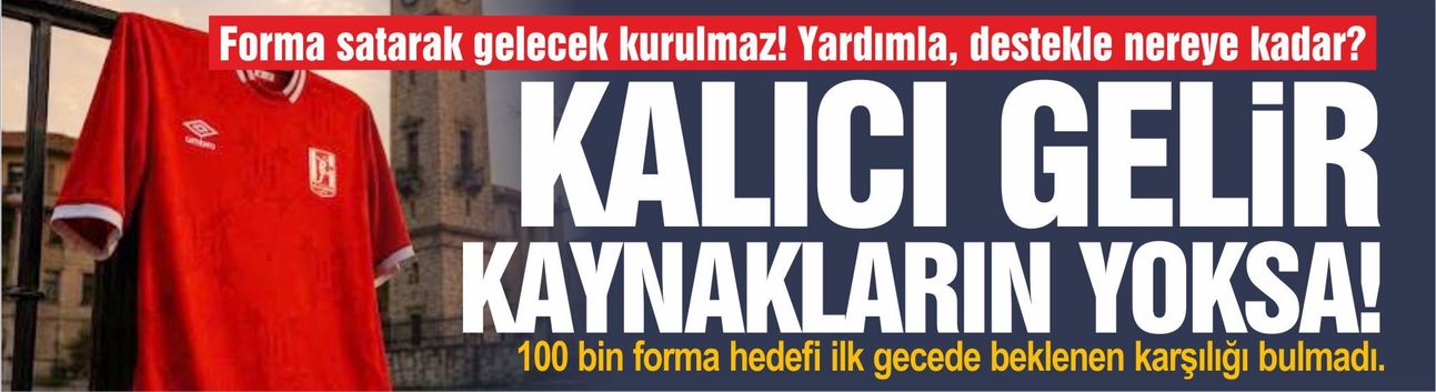 Forma satarak gelecek kurulmaz! Yardımla, destekle nereye kadar?