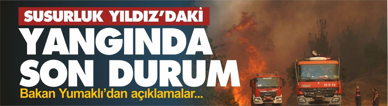 Susurluk Yıldız'daki yangınla ilgili son durum... Bakan Yumaklı'dan açıklamalar