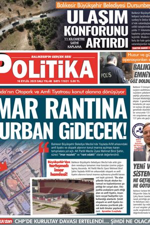 16 Eylül 2025